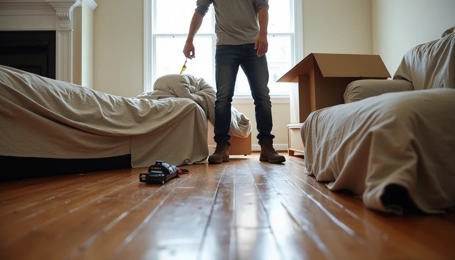 How professional installers recommend protecting new floors Proper floor protection methods during move-in