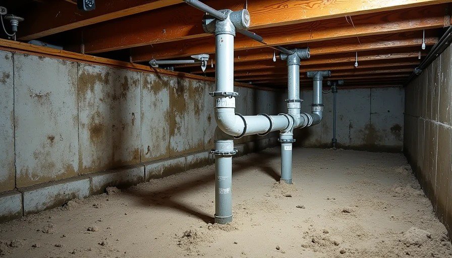 Multiple plumbing red flags in older home basement