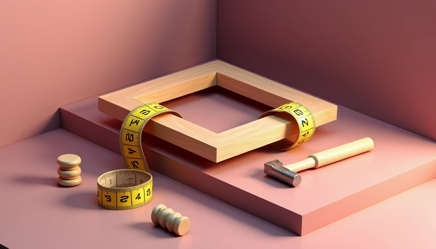 Visual context for a frame for countertops