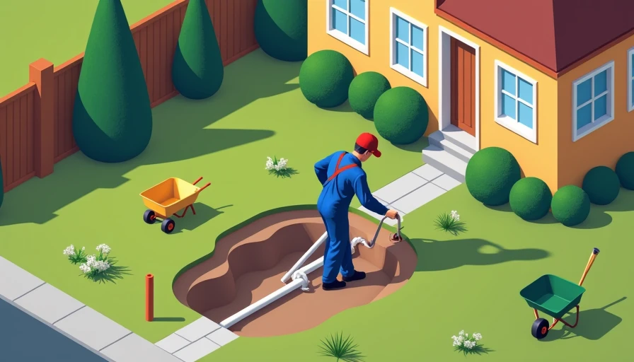 Visual context for sewer tie in