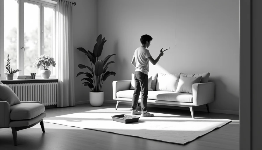 Visual context for house painting terms and techniques