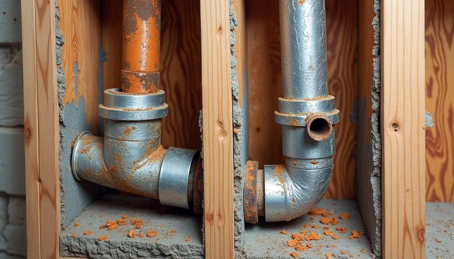 Corroded galvanized pipes causing hidden leaks