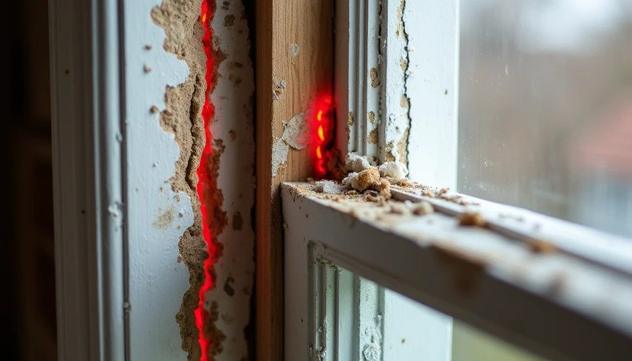 Gaps and poor sealing around new window frame