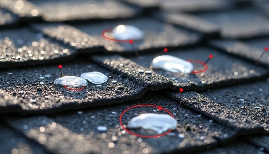 Typical hail damage patterns contractors document Hail impacts on roof shingles